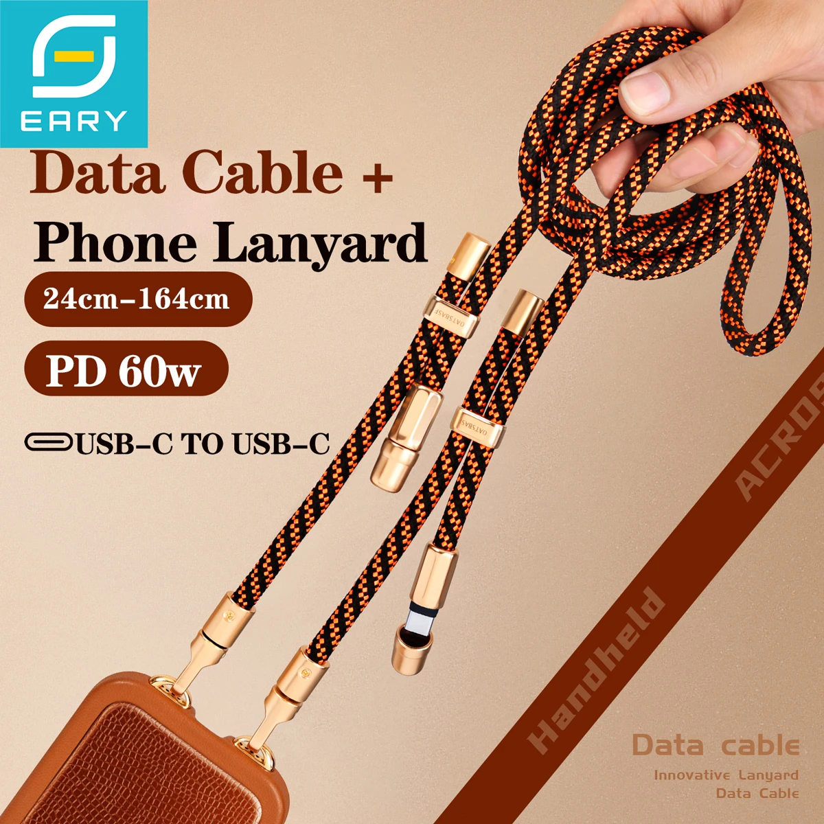 Eary 60 Вт ремешок для телефона через плечо USB C кабели противоугонный ремешок для телефона универсальный шейный ремешок для сотового телефона для iPhone/Samsung
Eary 60 Вт ремешок для телефона через плечо USB C кабели противоугонный ремешок для телефона универсальный шейный ремешок для сотового телефона для iPhone/Samsung