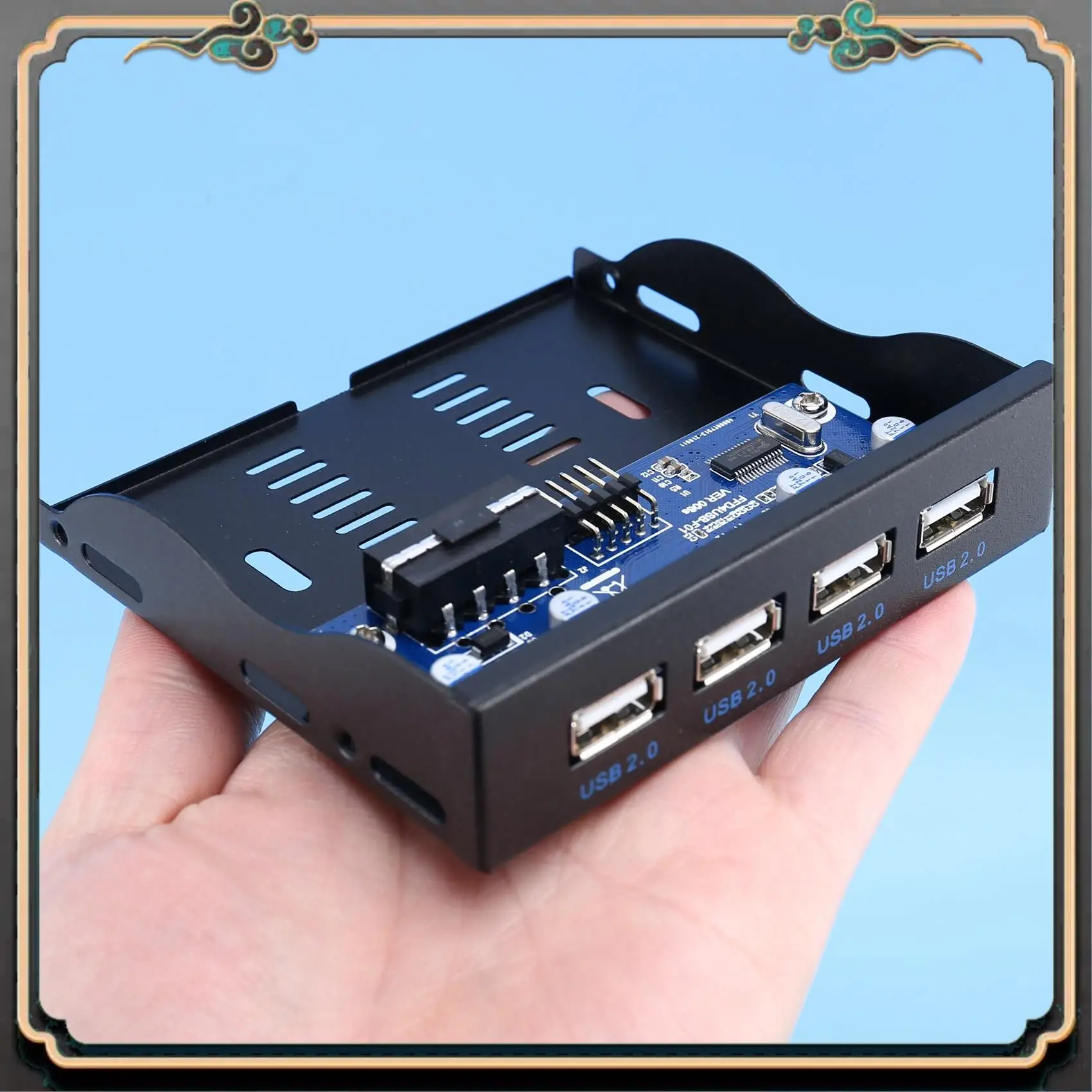 Reliable-3.5 Inch Floppy Bay 4 Ports USB 2.0 Hub USB2.0 Front Panel Expansion Adapter Connector Bracket With 9Pin Cable For Desk
Reliable-3.5 Inch Floppy Bay 4 Ports USB 2.0 Hub USB2.0 Front Panel Expansion Adapter Connector Bracket With 9Pin Cable For Desk