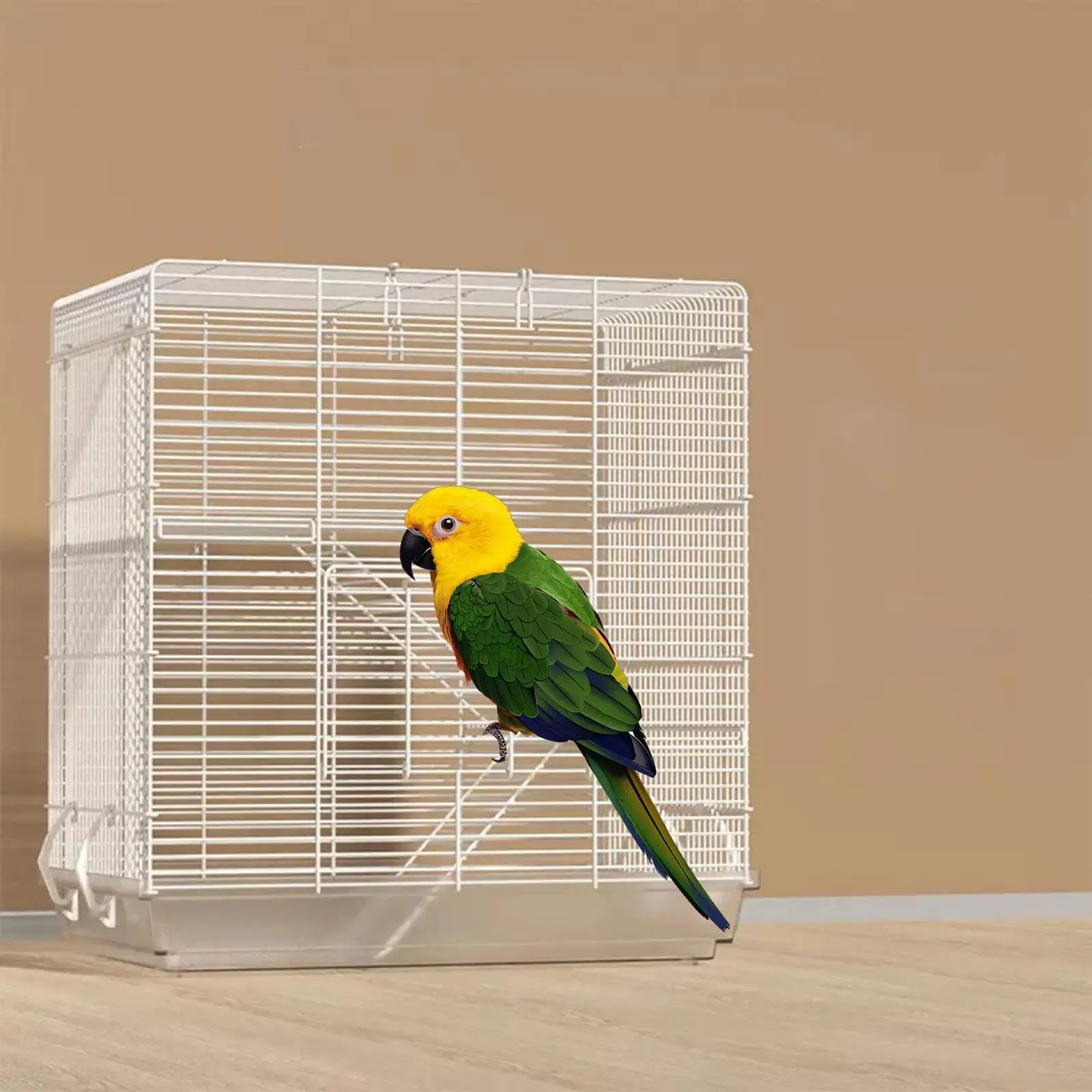 Metal Wire Bird Cage Table Top Parrot Cage Decor with Removable Bottom Tray Birdcage for Budgies Parrots Small Macaw
Metal Wire Bird Cage Table Top Parrot Cage Decor with Removable Bottom Tray Birdcage for Budgies Parrots Small Macaw