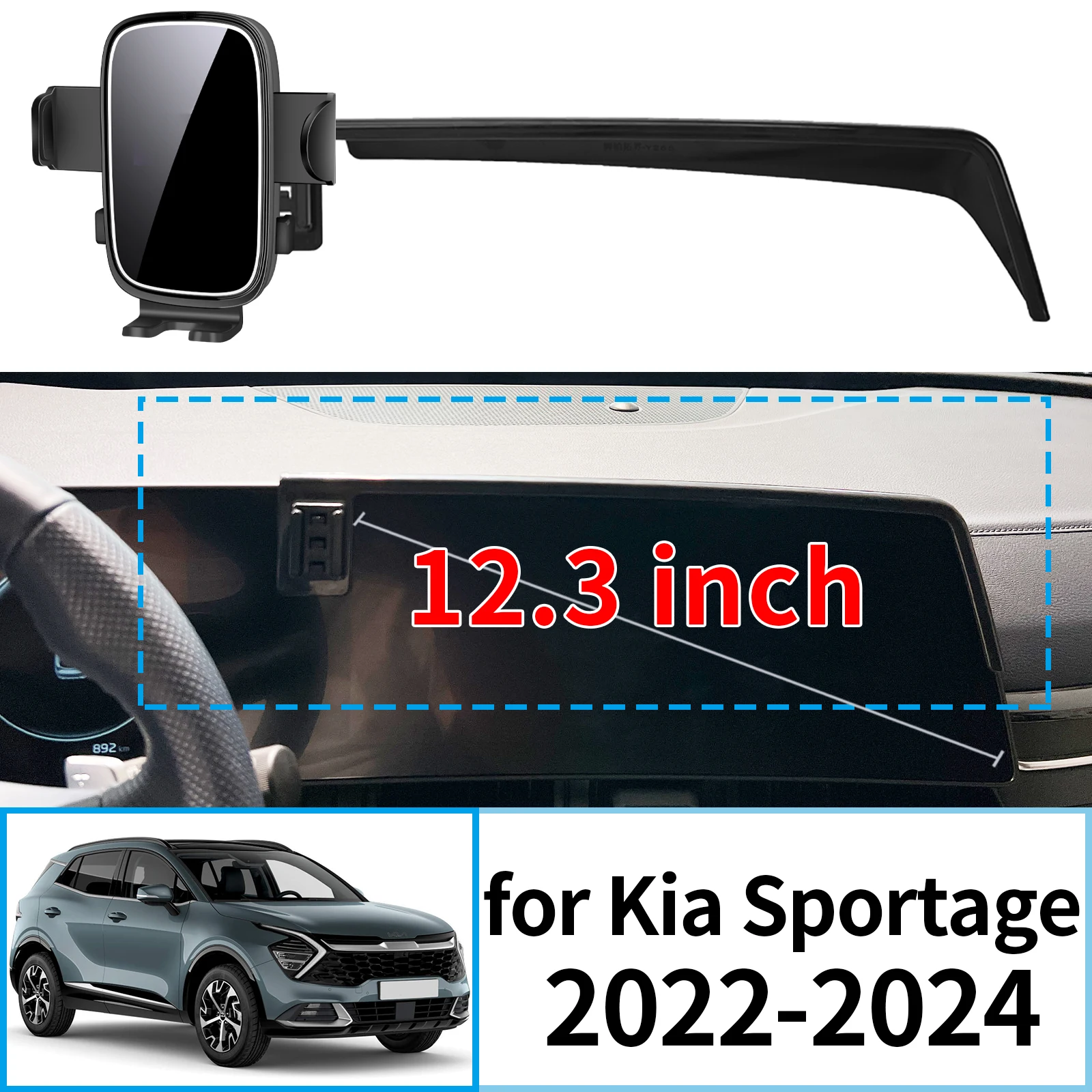 fit for Kia Sportage 2022 2023 2024 NQ5 Stable Clip-On Phone Holder Mount Screen Base No Vibration Car accessoires
fit for Kia Sportage 2022 2023 2024 NQ5 Stable Clip-On Phone Holder Mount Screen Base No Vibration Car accessoires