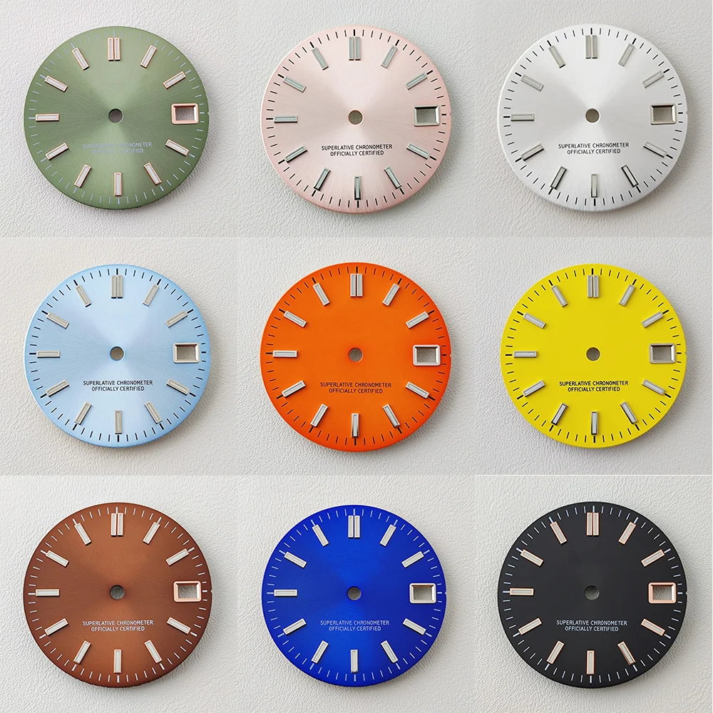NH35 Dial 28.5mm NH35 Dial S Dial for NH35/NH36 Movement Green luminous Watch Accessories
NH35 Dial 28.5mm NH35 Dial S Dial for NH35/NH36 Movement Green luminous Watch Accessories