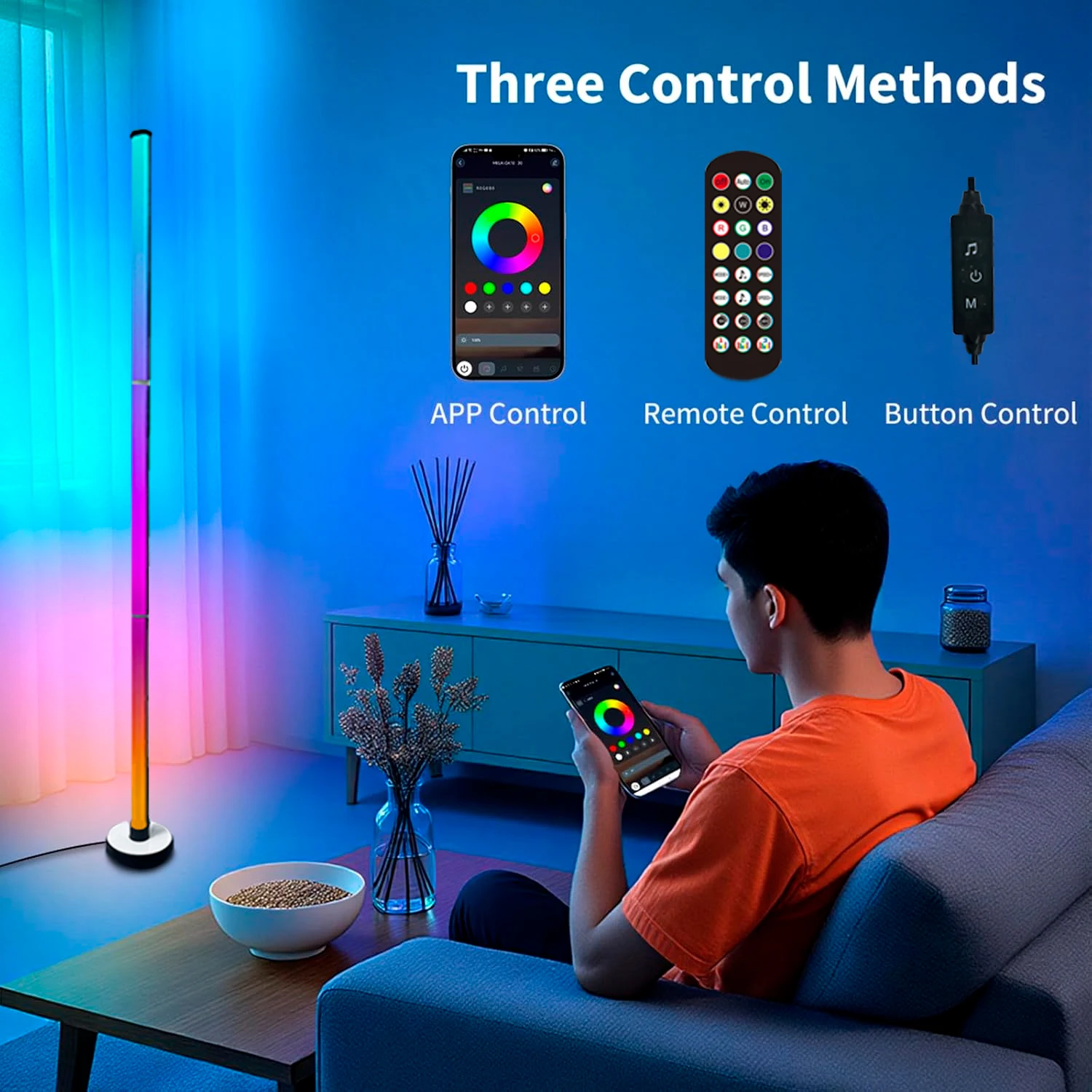 Напольный светодиодный настенный светильник RGB для украшения комнаты. Подходит для гостиной и игровой комнаты. Торшер с регулируемым углом затемнения.
Напольный светодиодный настенный светильник RGB для украшения комнаты. Подходит для гостиной и игровой комнаты. Торшер с регулируемым углом затемнения.