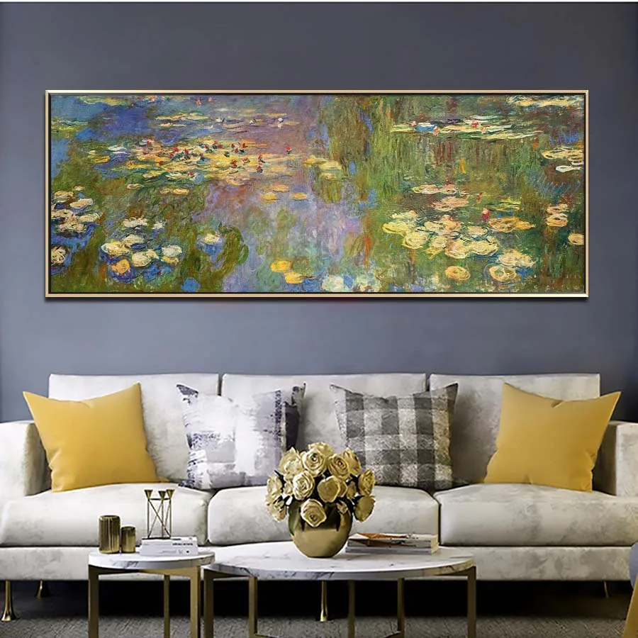 Handmade high quality replica of Water Lilies by Claude Monet Landscape painting on canvas wall art canvas painting large size
Handmade high quality replica of Water Lilies by Claude Monet Landscape painting on canvas wall art canvas painting large size