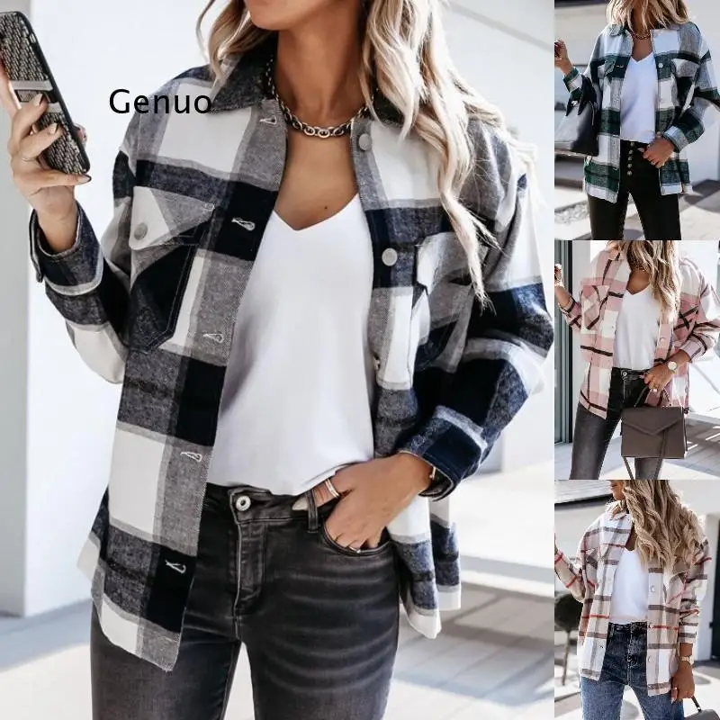 Vintage Plaid Button Coat Women Autumn Winter Long Sleeve Top Casual Cardigan Shirt Jacket Harajuku Fashion Punk Female Clothing
Vintage Plaid Button Coat Women Autumn Winter Long Sleeve Top Casual Cardigan Shirt Jacket Harajuku Fashion Punk Female Clothing