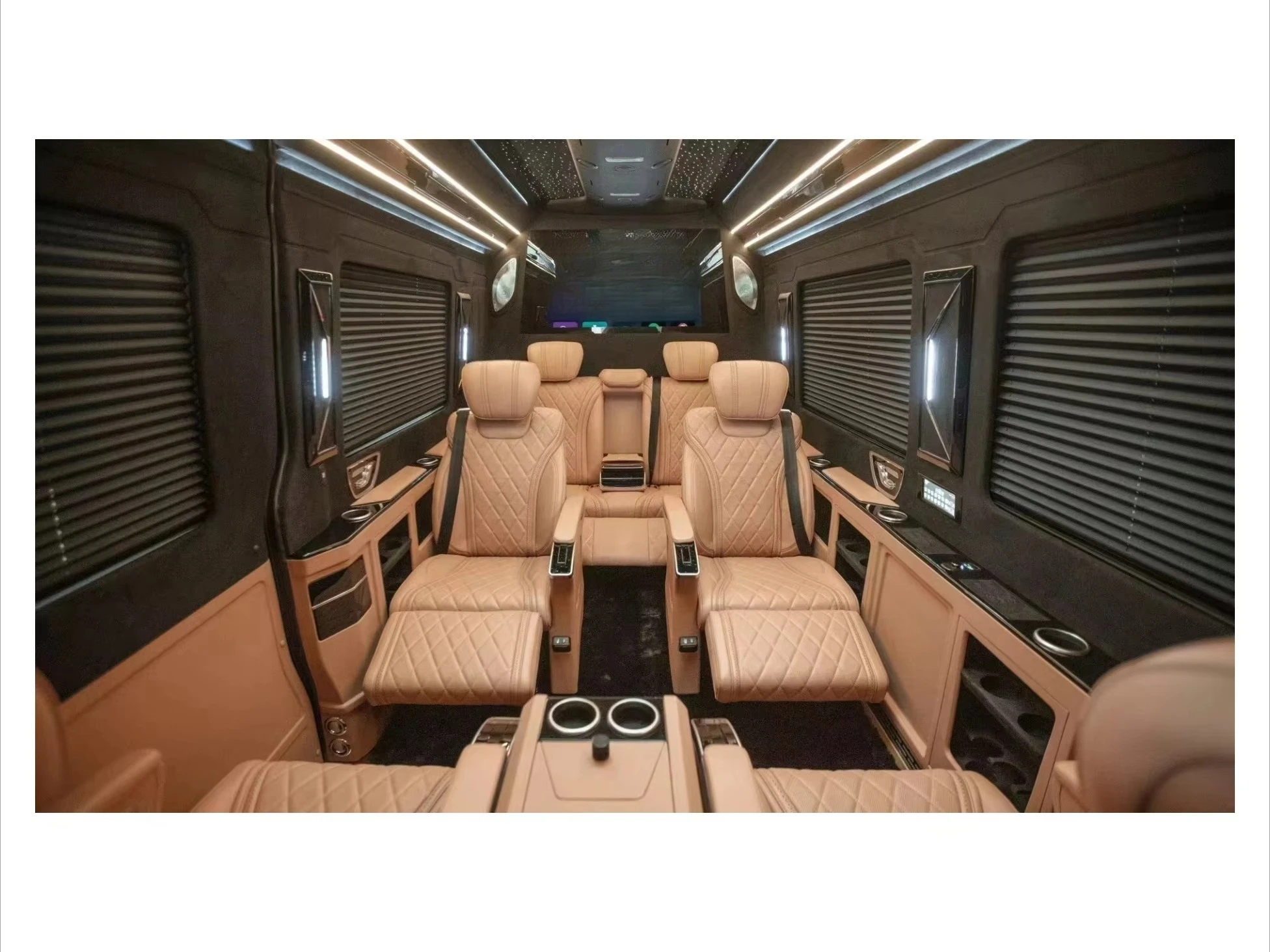 Luxury Design VIP Electric Seats with Table Interior Upgrade for MPV Alphard Vellfire Vito Metris V Class
Luxury Design VIP Electric Seats with Table Interior Upgrade for MPV Alphard Vellfire Vito Metris V Class