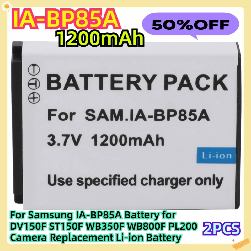 For Samsung IA-BP85A Battery for DV150F ST150F WB350F WB800F PL200 Camera Replacement Li-ion Battery 1200mAh
For Samsung IA-BP85A Battery for DV150F ST150F WB350F WB800F PL200 Camera Replacement Li-ion Battery 1200mAh