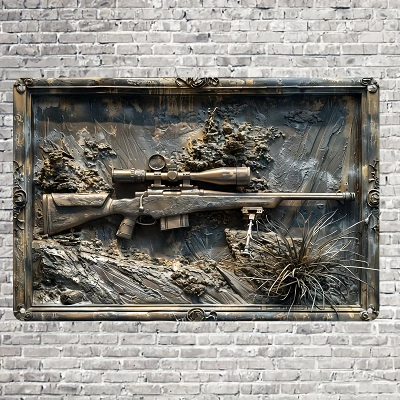 Contemporary Military Sniper Rifle Aluminum Decorative Sign & Plaque, Wall Hanging Art for Home, Living Room, Door, Wall Decor
Contemporary Military Sniper Rifle Aluminum Decorative Sign & Plaque, Wall Hanging Art for Home, Living Room, Door, Wall Decor