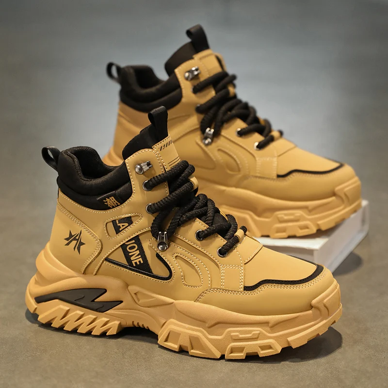 Men's Boots Sporty Thick Bottom Anti-Slip Worksite Labor Protection Shoes Comfortable for Long Time Standing
Men's Boots Sporty Thick Bottom Anti-Slip Worksite Labor Protection Shoes Comfortable for Long Time Standing