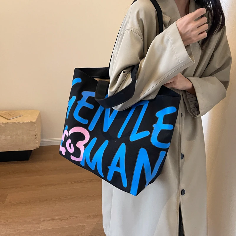 Japanese Letter Canvas Bag For Women With Large Capacity Literary Student Class Tote Bag Versatile Commuting Shoulder Tote Bag
Japanese Letter Canvas Bag For Women With Large Capacity Literary Student Class Tote Bag Versatile Commuting Shoulder Tote Bag