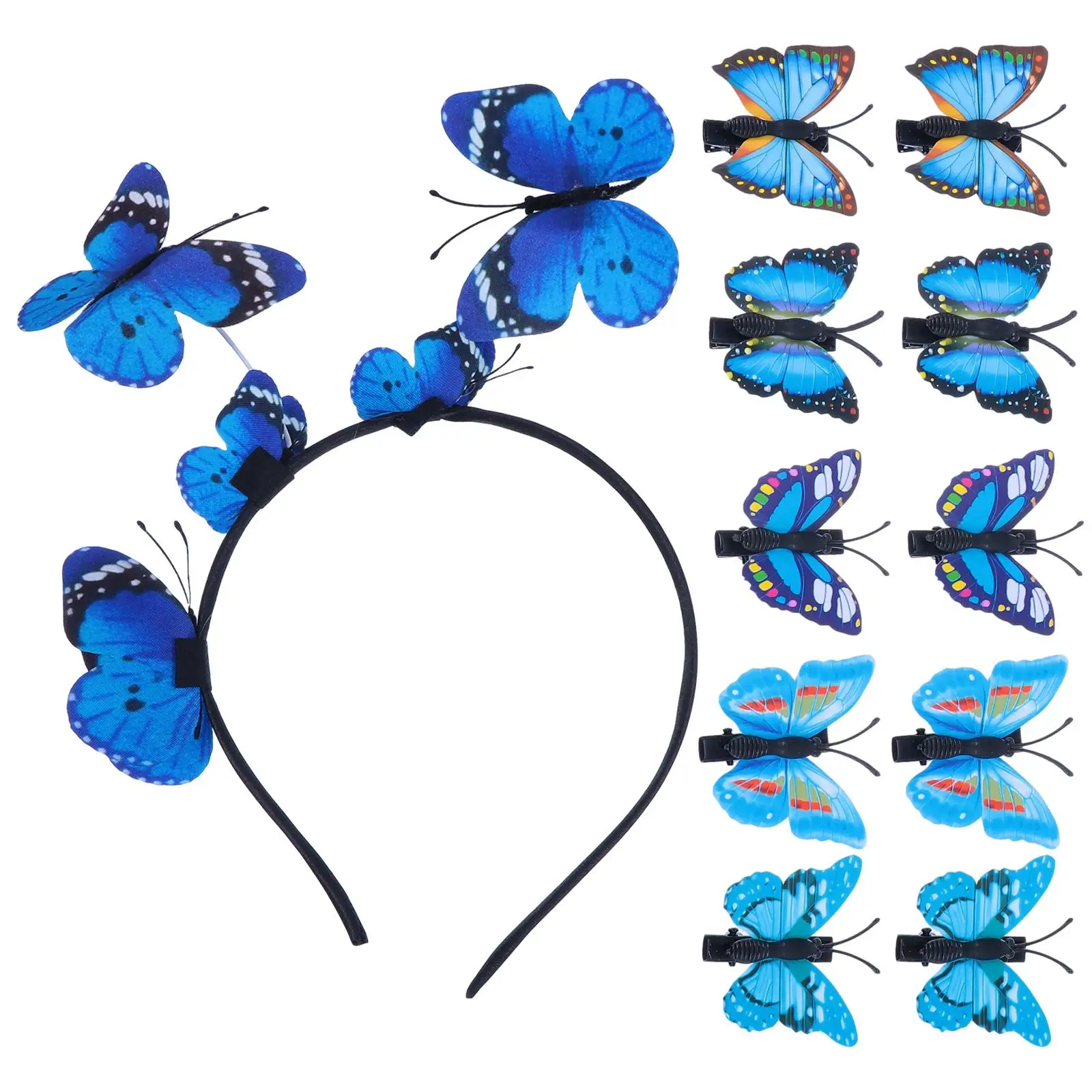 3D Butterflies Headband Hairpin Gems Textile Hoop Lovely Design Party Photo Prop Hair Clip Set Costume Accessories
3D Butterflies Headband Hairpin Gems Textile Hoop Lovely Design Party Photo Prop Hair Clip Set Costume Accessories