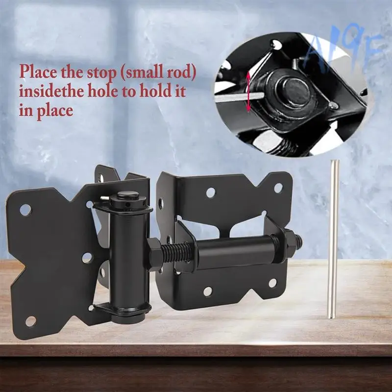 A19F-2 Pack Self Locking Gate Latch 90 Degree Gate Hinges Kit For Vinyl And Wood Fence With Installation Screws
A19F-2 Pack Self Locking Gate Latch 90 Degree Gate Hinges Kit For Vinyl And Wood Fence With Installation Screws