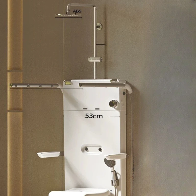 Elderly seated thermostatic shower bathroom multi-functional folding sitting bath special chair shower armrest wall-mounted
Elderly seated thermostatic shower bathroom multi-functional folding sitting bath special chair shower armrest wall-mounted
