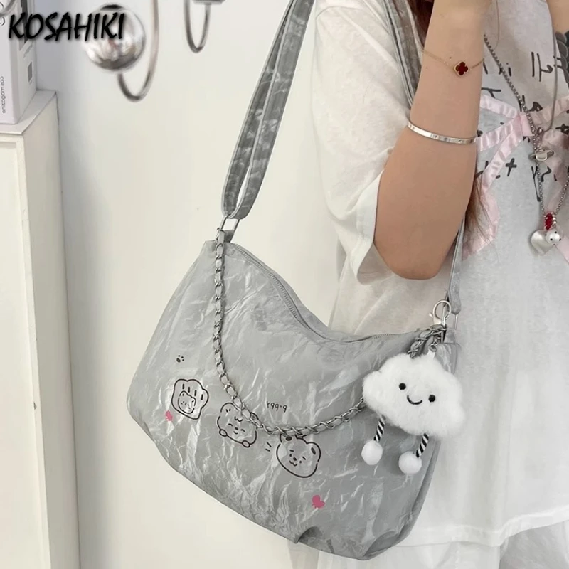 Vintage Y2k Aesthetic All Match Shoulder Bags Casual Fashion Chain Underarm Bag Cartoon Women Kawaii Print Handbags Crossbody
Vintage Y2k Aesthetic All Match Shoulder Bags Casual Fashion Chain Underarm Bag Cartoon Women Kawaii Print Handbags Crossbody