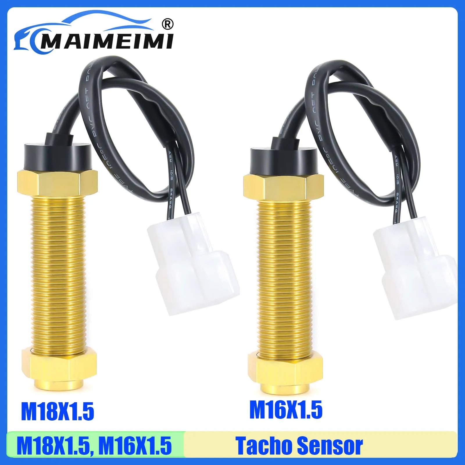 1PCS Transmit Tachometer Sensor M18X1.5,M16X1.5 Replacement Parts Tacho Sensor for Gasoline Diesel Engine Car Boat RPM Sensor
1PCS Transmit Tachometer Sensor M18X1.5,M16X1.5 Replacement Parts Tacho Sensor for Gasoline Diesel Engine Car Boat RPM Sensor