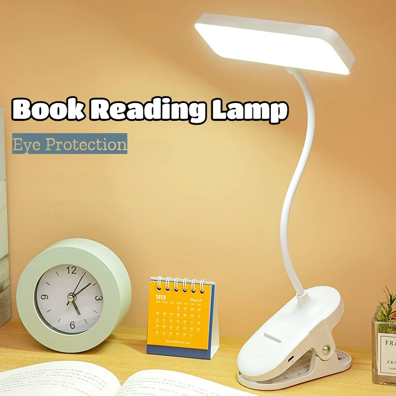 LED Book Reading Lamp USB Rechargeable Table Lamp Student Study Clip-on Desk Lamp Dimming Night Light for Bedroom Eye Protection
LED Book Reading Lamp USB Rechargeable Table Lamp Student Study Clip-on Desk Lamp Dimming Night Light for Bedroom Eye Protection