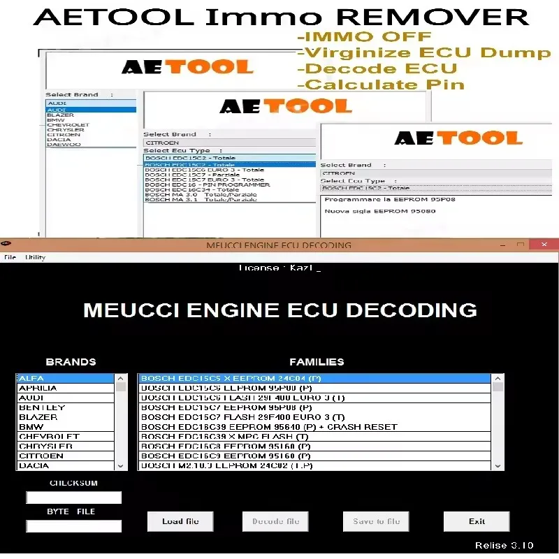 2023 Latest AETOOL IMMO REMOVER V1.3 Immo Eeprom Off Software Virginize ECU Dump Decode ECU Calculate PIN Virgin/IMMO Remover
2023 Latest AETOOL IMMO REMOVER V1.3 Immo Eeprom Off Software Virginize ECU Dump Decode ECU Calculate PIN Virgin/IMMO Remover