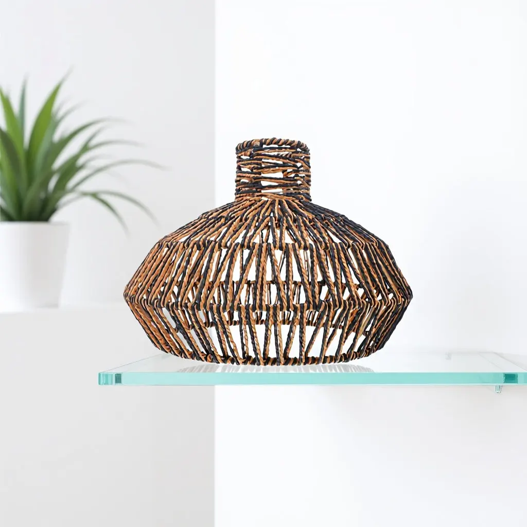 Paper Rope Lamp Shade 12X8.3In Woven Pendant Light Cover Farmhouse Boho Ceiling Shade For Dining Room Kitchen Hanging
Paper Rope Lamp Shade 12X8.3In Woven Pendant Light Cover Farmhouse Boho Ceiling Shade For Dining Room Kitchen Hanging