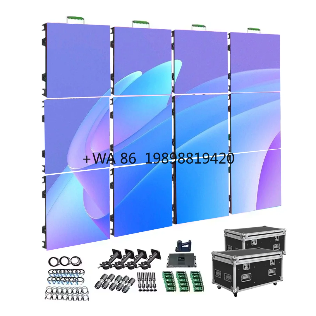Cabinet High Brightness Waterproof LED Video Wall for Outdoor Birthday Party Outdoor Rental LED Display P3.91 500x500mm
Cabinet High Brightness Waterproof LED Video Wall for Outdoor Birthday Party Outdoor Rental LED Display P3.91 500x500mm