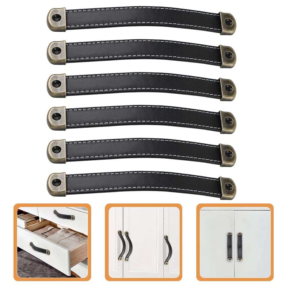 6 Pcs Handle Belt Cupboards Pulls Cabinet Dresser Handles Wardrobe Door Synthetic Drawer Furniture Replacement
6 Pcs Handle Belt Cupboards Pulls Cabinet Dresser Handles Wardrobe Door Synthetic Drawer Furniture Replacement