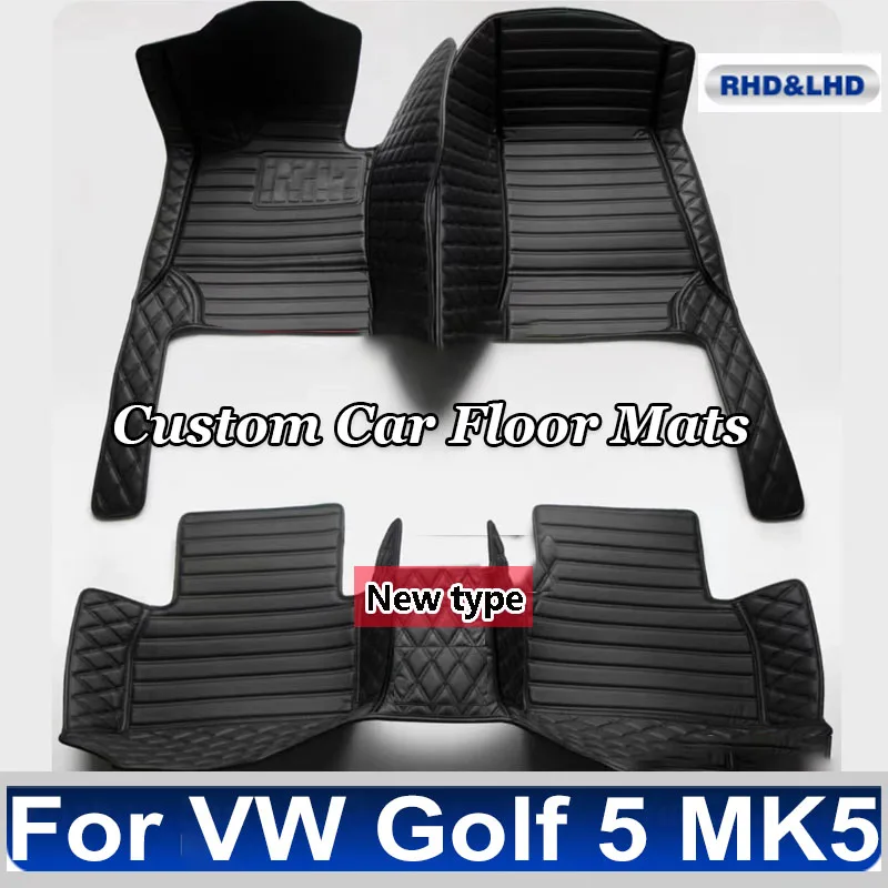Кожаные автомобильные коврики на заказ для VW Volkswagen Golf 5 MK5 2004 2005 2006 2007, коврики, коврики, подкладки для ног, аксессуары
Кожаные автомобильные коврики на заказ для VW Volkswagen Golf 5 MK5 2004 2005 2006 2007, коврики, коврики, подкладки для ног, аксессуары