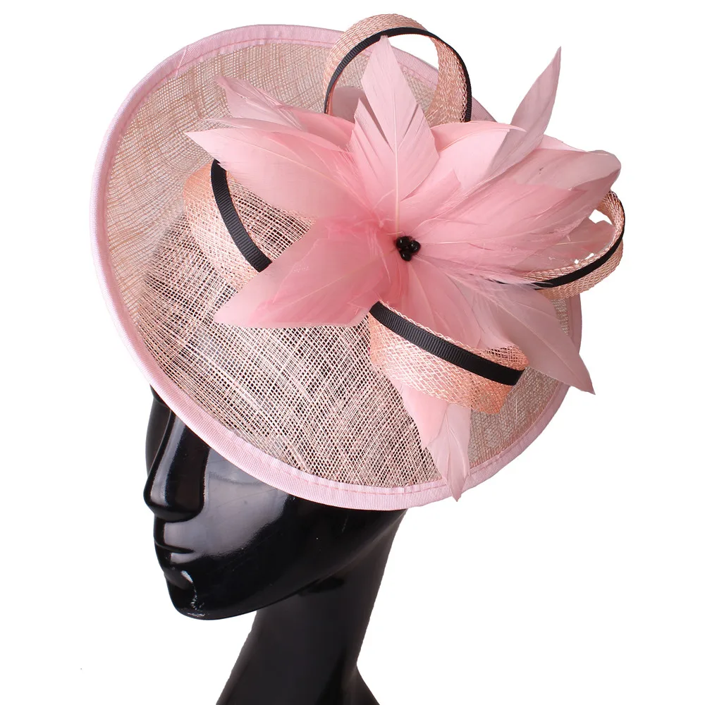 Sinamay Wedding Church Fascinator Hat Women Party Church Headpiece Hair Clip Fashion Headwear Formal Feather Hair Accessory
Sinamay Wedding Church Fascinator Hat Women Party Church Headpiece Hair Clip Fashion Headwear Formal Feather Hair Accessory