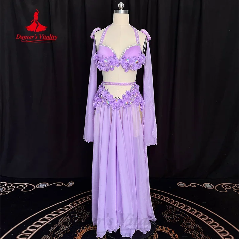 Belly Dance Performance Costume Set Adult and Child High-end Customized Luxury Rhinestone Chiffon Set Dancer Competition Costume
Belly Dance Performance Costume Set Adult and Child High-end Customized Luxury Rhinestone Chiffon Set Dancer Competition Costume