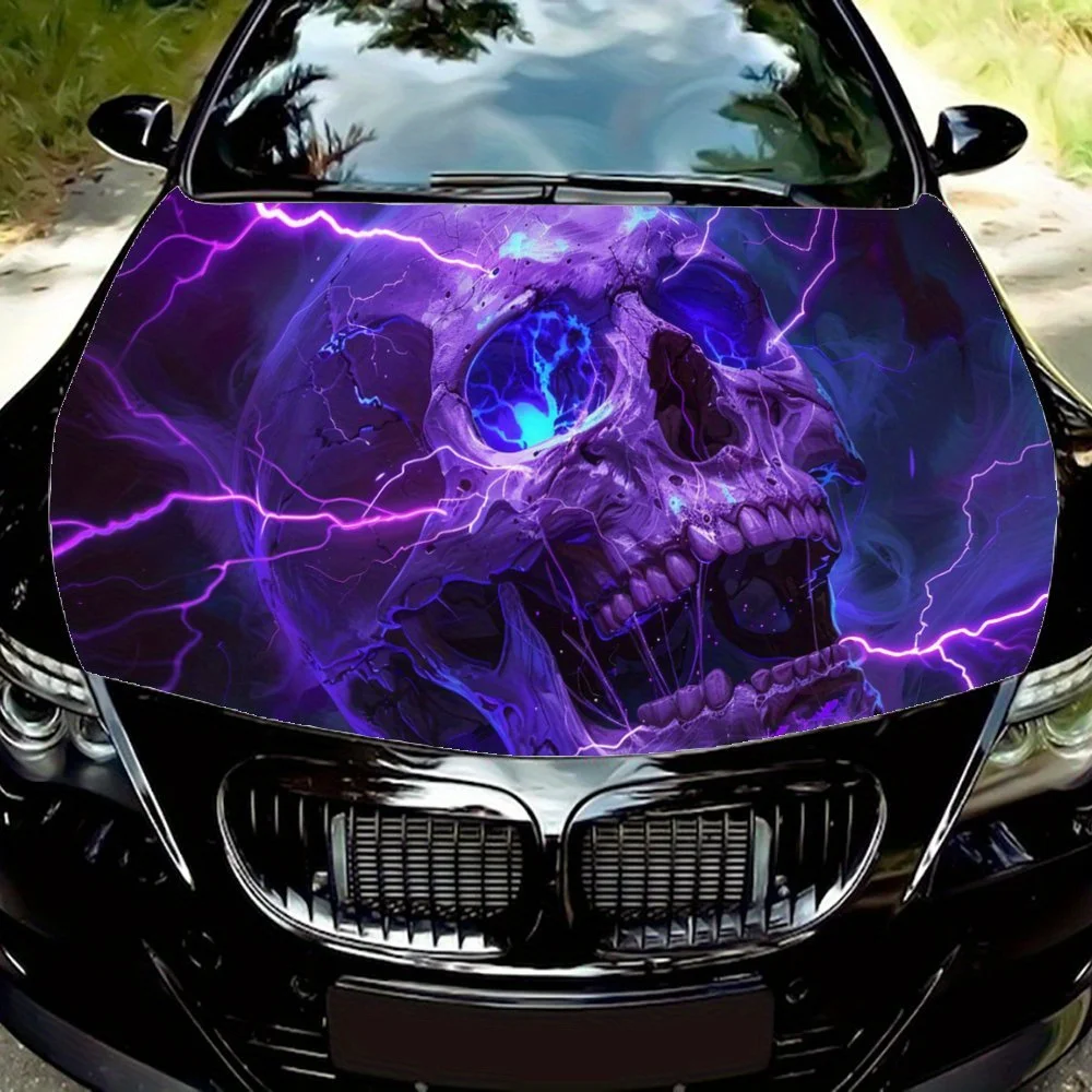 Purple Skull with Blue Flames Car Hood Decal,Self-Adhesive PVC Sticker Decor Scratch Resistant Sticker Protect,Auto Accessories
Purple Skull with Blue Flames Car Hood Decal,Self-Adhesive PVC Sticker Decor Scratch Resistant Sticker Protect,Auto Accessories