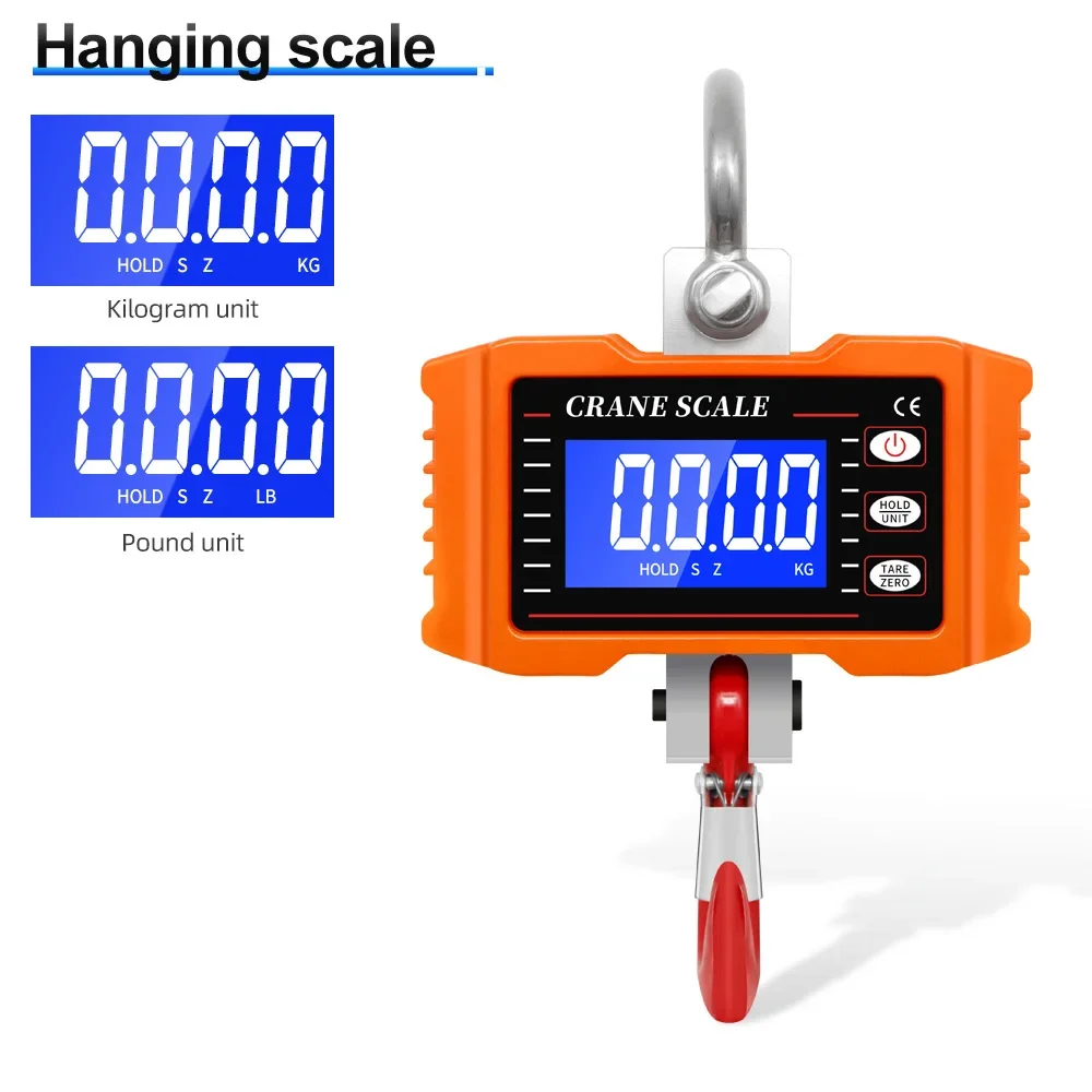 OCS-05-S 500kg 1000lb Electronic LCD Luggage Digital Balance Industrial Hanging Duty Crane Smart Weighing Scale
OCS-05-S 500kg 1000lb Electronic LCD Luggage Digital Balance Industrial Hanging Duty Crane Smart Weighing Scale