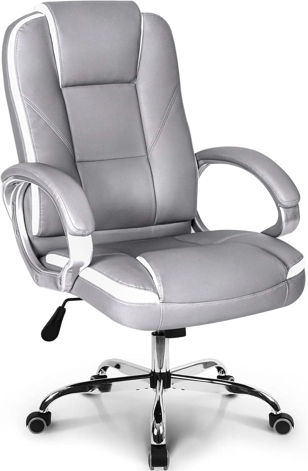 Office Chair Computer Desk Chair - ergonomic high cushion waist with comfortable ivory leather seat with adjustable swivel roll
Office Chair Computer Desk Chair - ergonomic high cushion waist with comfortable ivory leather seat with adjustable swivel roll