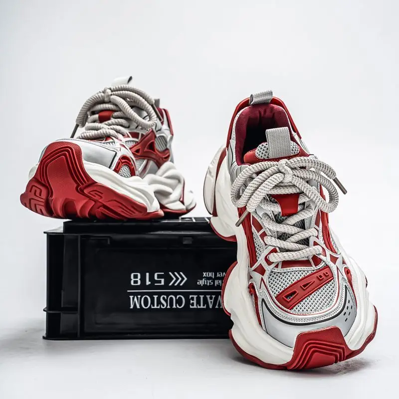 Internet Celebrity Popular Men's 2026 Spring New Mesh Breathable Casua Sports Thick Sole Heightening Non-slip Dad Shoes
Internet Celebrity Popular Men's 2026 Spring New Mesh Breathable Casua Sports Thick Sole Heightening Non-slip Dad Shoes