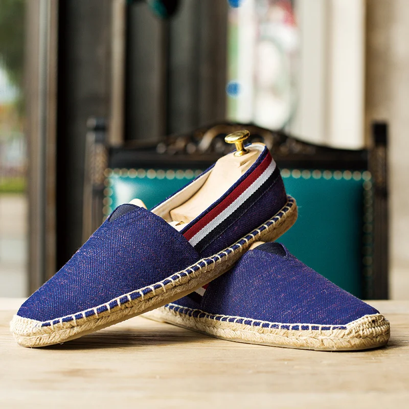 Stylish Blue Man Casual Shoes Summer Canvas Loafers for Men Espadrilles Slip On Leisure Men's Shoes Flats sapatos masculinos
Stylish Blue Man Casual Shoes Summer Canvas Loafers for Men Espadrilles Slip On Leisure Men's Shoes Flats sapatos masculinos