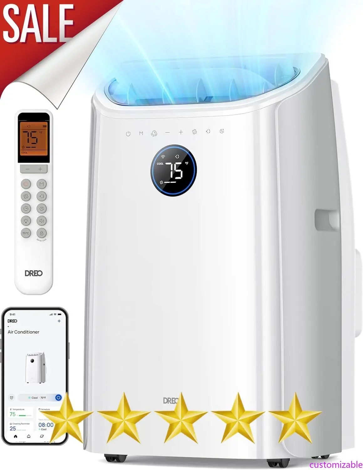 Настраиваемые портативные кондиционеры, блок переменного тока 14000 БТЕ для спальни с дренажным охлаждением, 3-в-1 с вентилятором и осушителем
Настраиваемые портативные кондиционеры, блок переменного тока 14000 БТЕ для спальни с дренажным охлаждением, 3-в-1 с вентилятором и осушителем