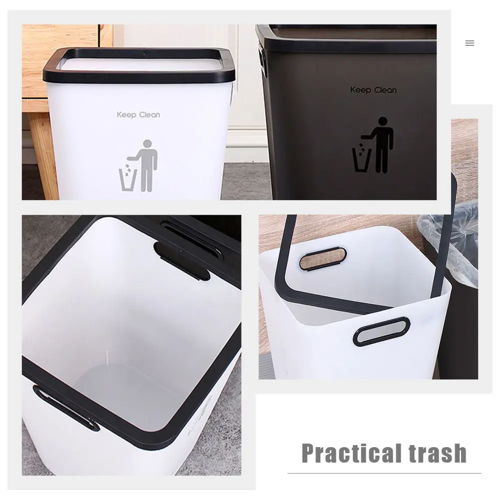 Extra Large Plastic Trash Can for Home Use Kitchen Living Room Bathroom Office Space Saving Compact Design Elegant Simple Waste
Extra Large Plastic Trash Can for Home Use Kitchen Living Room Bathroom Office Space Saving Compact Design Elegant Simple Waste