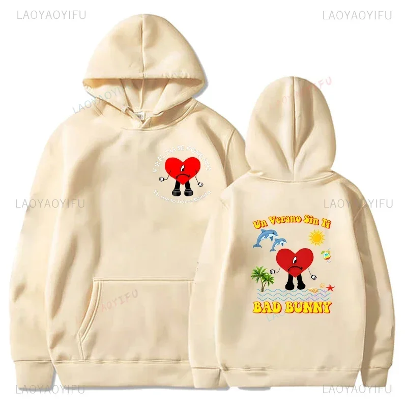 Bad Bunny UN VERANO SIN TI Графика Толстовка с двусторонним принтом Мужчины Женщины Сохраняющие тепло Толстовки Унисекс Пуловер Уличная одежда Пальто
Bad Bunny UN VERANO SIN TI Графика Толстовка с двусторонним принтом Мужчины Женщины Сохраняющие тепло Толстовки Унисекс Пуловер Уличная одежда Пальто