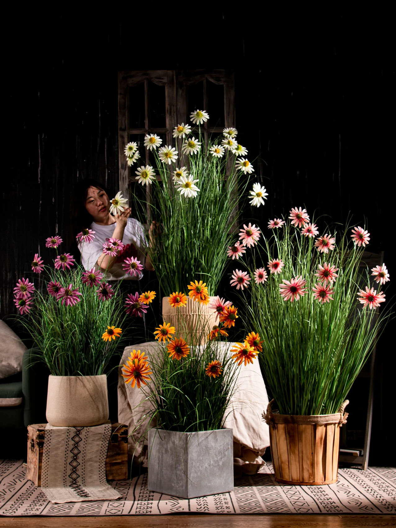 Advanced simulation flowers, reed grass, artificial flowers, biomimetic artificial tree decorations, anti real green plants
Advanced simulation flowers, reed grass, artificial flowers, biomimetic artificial tree decorations, anti real green plants