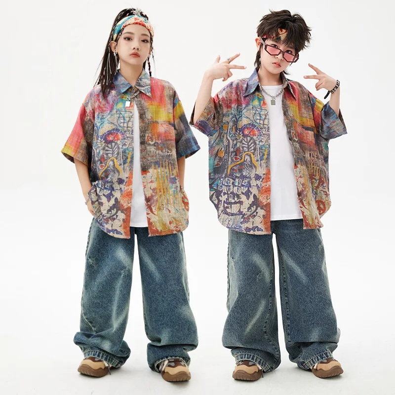 Детские винтажные рубашки с принтом, уличная одежда в стиле хип-хоп, свободные рубашки в стиле гранж с короткими рукавами, блузки на пуговицах, топы
Детские винтажные рубашки с принтом, уличная одежда в стиле хип-хоп, свободные рубашки в стиле гранж с короткими рукавами, блузки на пуговицах, топы