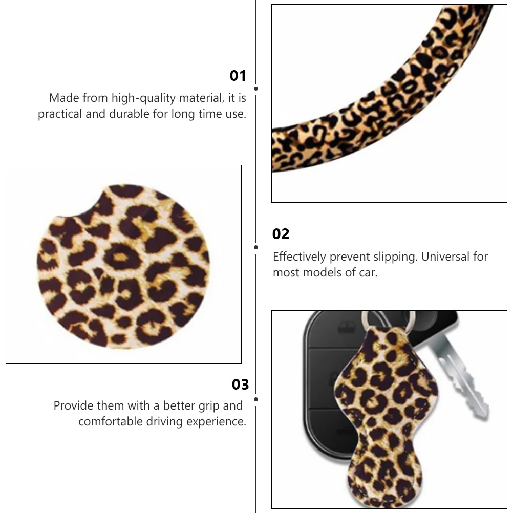 Steering Wheel Cover Anti-Slip Universal Car Accessory Keychain Kit Durable Comfort Grip Easy Install Protection Layer For
Steering Wheel Cover Anti-Slip Universal Car Accessory Keychain Kit Durable Comfort Grip Easy Install Protection Layer For