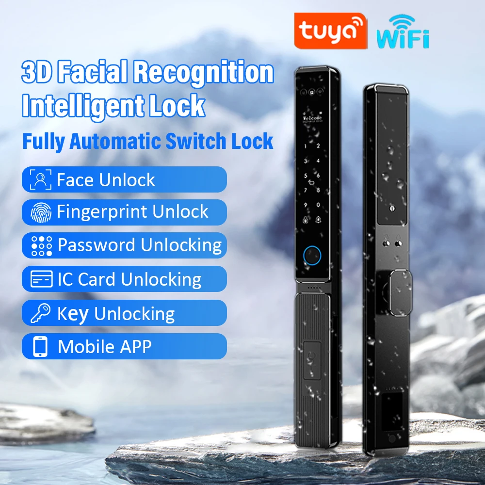 Водонепроницаемая камера с распознаванием лиц, замок с отпечатками пальцев, приложение TUYA, WIFI, код RFID-карты, видеозвонок без ключа, электронный замок, дверной звонок
Водонепроницаемая камера с распознаванием лиц, замок с отпечатками пальцев, приложение TUYA, WIFI, код RFID-карты, видеозвонок без ключа, электронный замок, дверной звонок