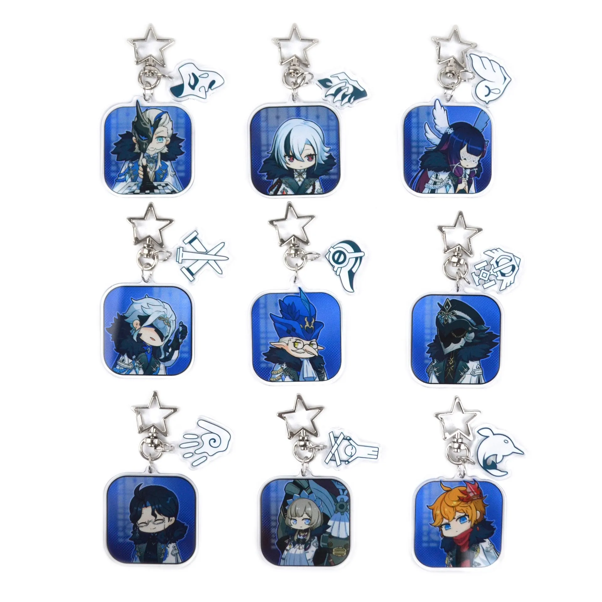 Fatui Harbingers Impact Cosplay Keychain Doctor Captain Maiden Servant Childe Rooster Puppet Bag Pendant Fans Gift
Fatui Harbingers Impact Cosplay Keychain Doctor Captain Maiden Servant Childe Rooster Puppet Bag Pendant Fans Gift