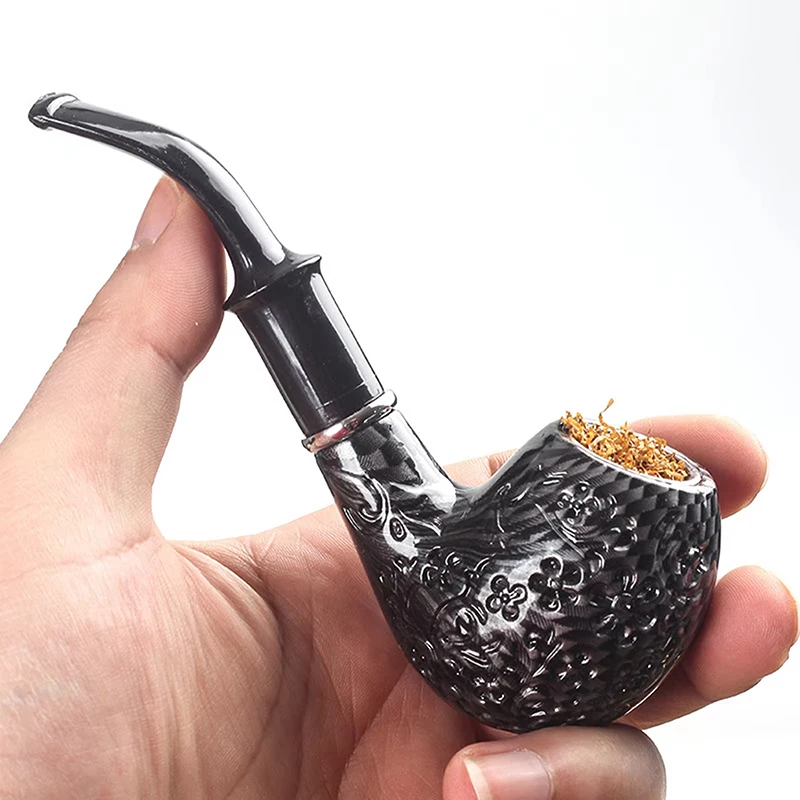 1pcs Cigarette Tobacco Black Carved Curved Resin Pipe, Detachable Resin Tobacco Pipe, Resin Tobacco Smoking Pipe
1pcs Cigarette Tobacco Black Carved Curved Resin Pipe, Detachable Resin Tobacco Pipe, Resin Tobacco Smoking Pipe