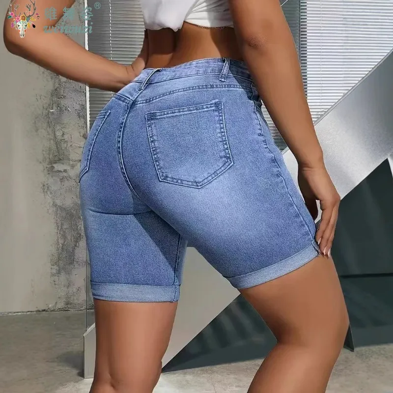 Women Jeans Denim Shorts Washed Tassel Skinny Hight Waist Pants Pockets Streetwear Female Vintage Straight Short Pants Slimming
Women Jeans Denim Shorts Washed Tassel Skinny Hight Waist Pants Pockets Streetwear Female Vintage Straight Short Pants Slimming