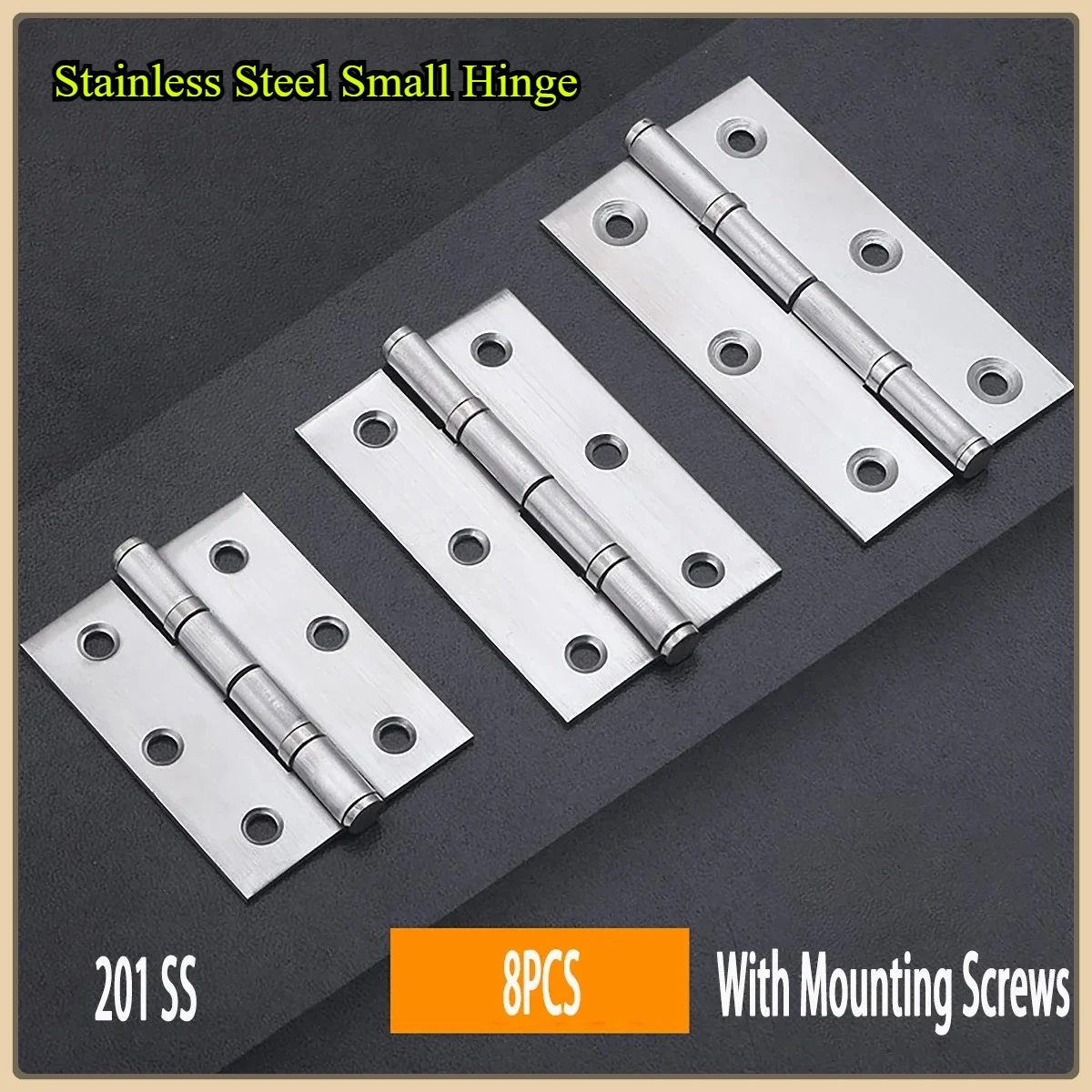 Stainless Steel Small Hinge, Hinge Hardware Accessories, Micro Folding, Folding Cabinet Door Hinge
Stainless Steel Small Hinge, Hinge Hardware Accessories, Micro Folding, Folding Cabinet Door Hinge