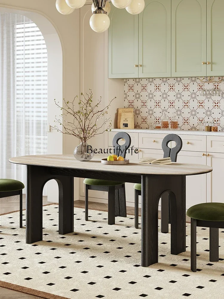 FG44French Style Vintage Dining Table Designer Chinese Style Table Solid Wood Dining Home Stone Plate Dining Table
FG44French Style Vintage Dining Table Designer Chinese Style Table Solid Wood Dining Home Stone Plate Dining Table