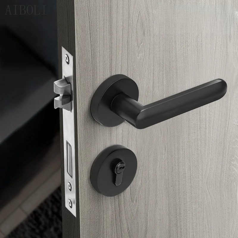 Split Lock Zinc Alloy Magnetic Mute Black Indoor Door Lock Handle Mechanical Door Lock Bedroom Door Lock
Split Lock Zinc Alloy Magnetic Mute Black Indoor Door Lock Handle Mechanical Door Lock Bedroom Door Lock