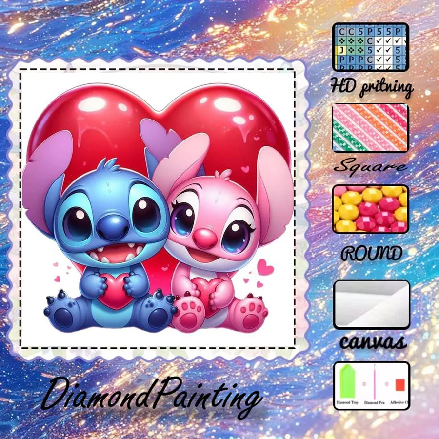 1 piece - Potdemiel-5D-DIY - Flocking cloth - Special drill - Diamond painting set - Cartoon, love - Diamond art
1 piece - Potdemiel-5D-DIY - Flocking cloth - Special drill - Diamond painting set - Cartoon, love - Diamond art