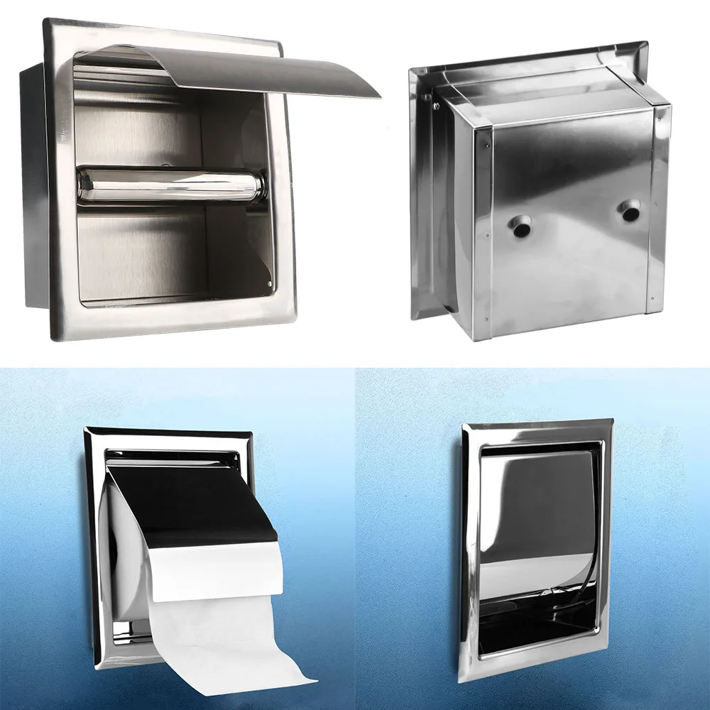 Concealable Stainless Steel Wall Mounted Polished Chrome Toilet Paper Holder Roll Paper Box
Concealable Stainless Steel Wall Mounted Polished Chrome Toilet Paper Holder Roll Paper Box