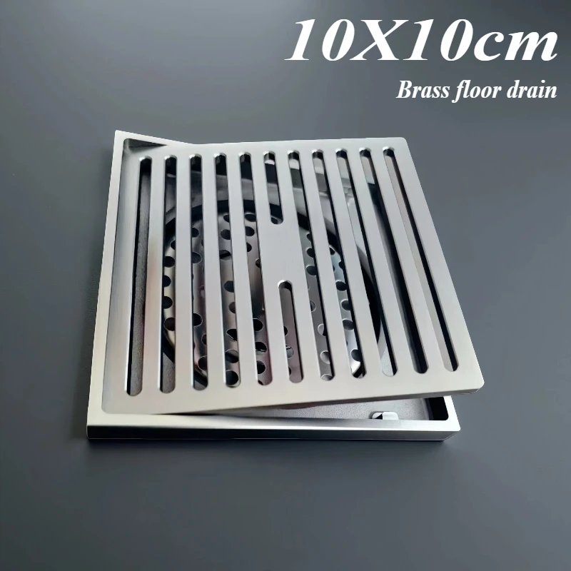 Anti-Odor Solid Brass Floor Drain - Gray, Anti-Backflow, High Drainage Speed, Fits Shower/Bathroom & Washing Machine, Rust-Proof
Anti-Odor Solid Brass Floor Drain - Gray, Anti-Backflow, High Drainage Speed, Fits Shower/Bathroom & Washing Machine, Rust-Proof