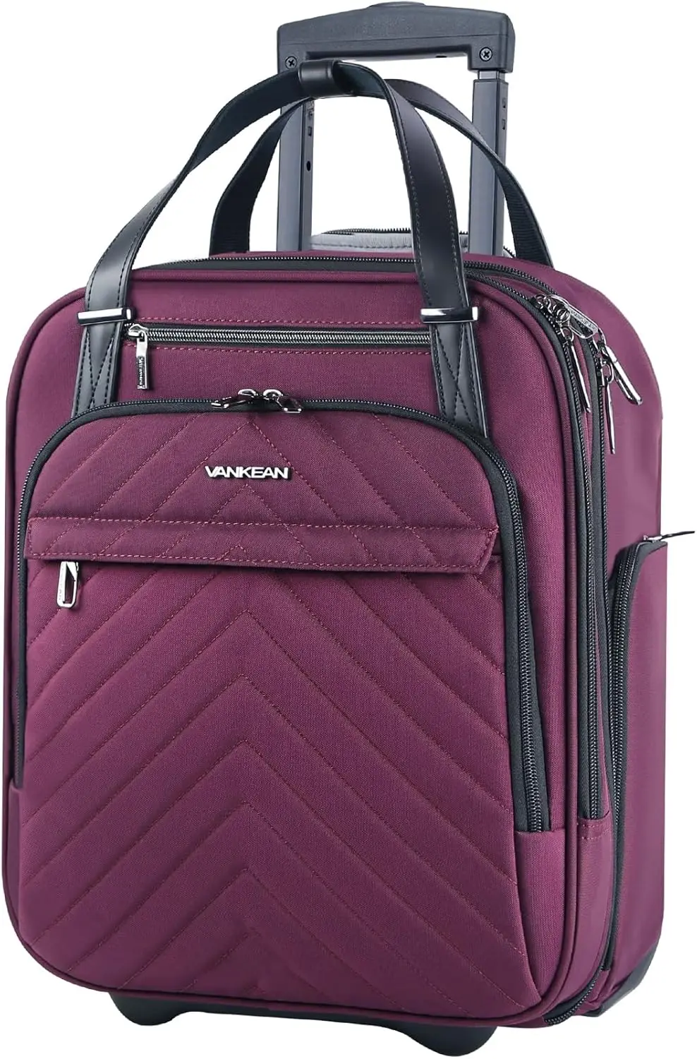 16-inch Carry On Underseat Lightweight Overnight Suitcase with Wheels, Roller Case for Men Women Travel Business, Burgundy
16-inch Carry On Underseat Lightweight Overnight Suitcase with Wheels, Roller Case for Men Women Travel Business, Burgundy