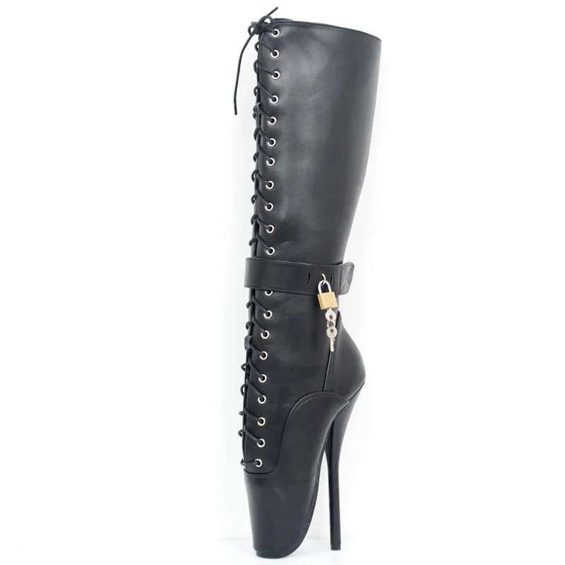 FHC18CM Heel,Women Knee High Ballet Boots,Fetish Stage Dance Shoes,Men Cosplay Lockable Botas Black,Blue,36-46,Customized Colors
FHC18CM Heel,Women Knee High Ballet Boots,Fetish Stage Dance Shoes,Men Cosplay Lockable Botas Black,Blue,36-46,Customized Colors
