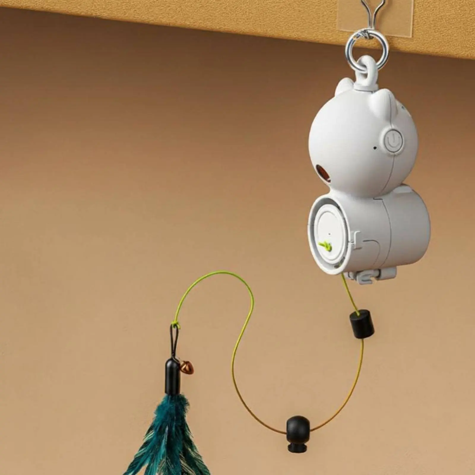 Electric Retractable Feline Teaser Recharge-Capable Automatic Hanging Feline Toy Pet Supplies Space-Saving for Kittens, Indoor
Electric Retractable Feline Teaser Recharge-Capable Automatic Hanging Feline Toy Pet Supplies Space-Saving for Kittens, Indoor